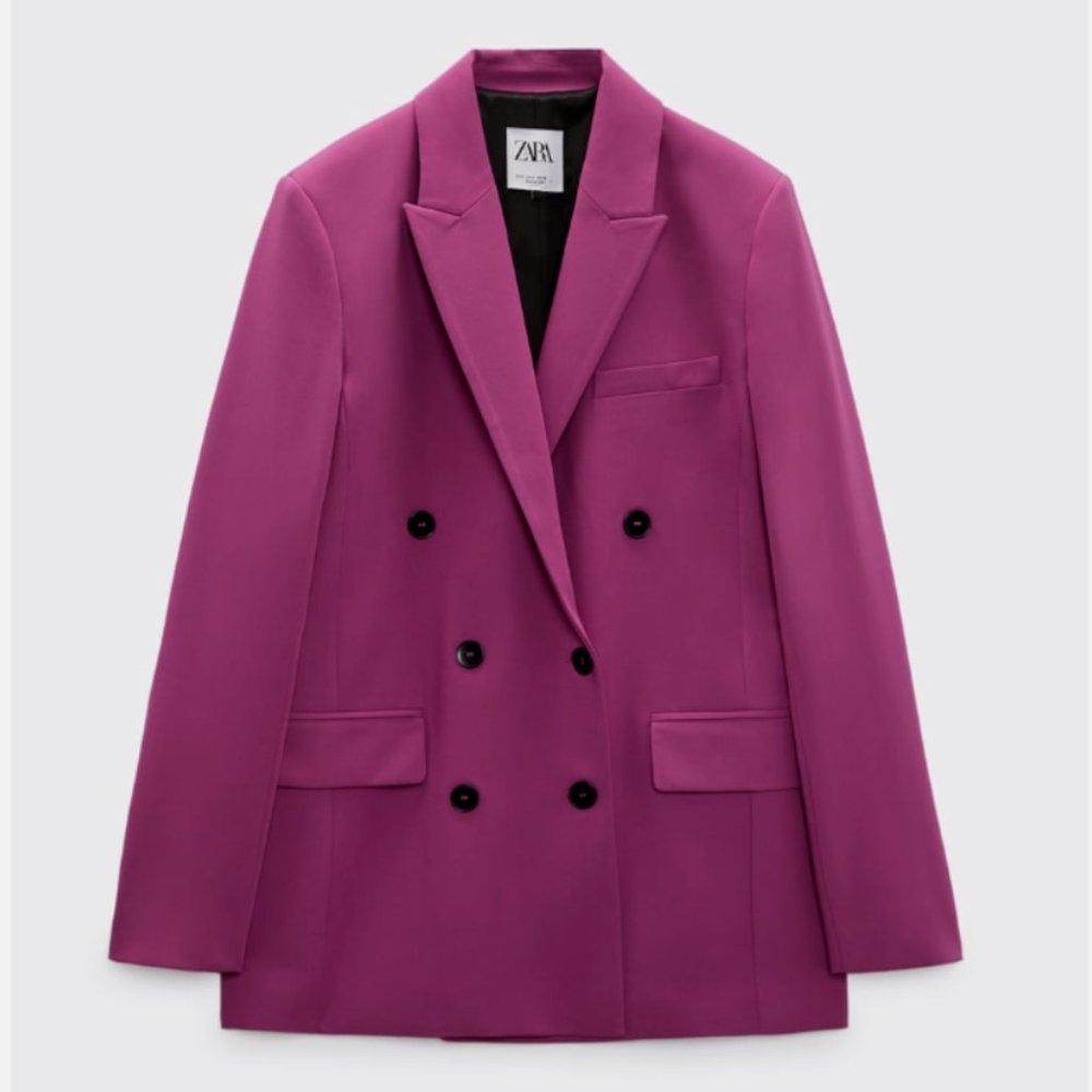 Zara Women Double Breasted Blazer - NWT - Small